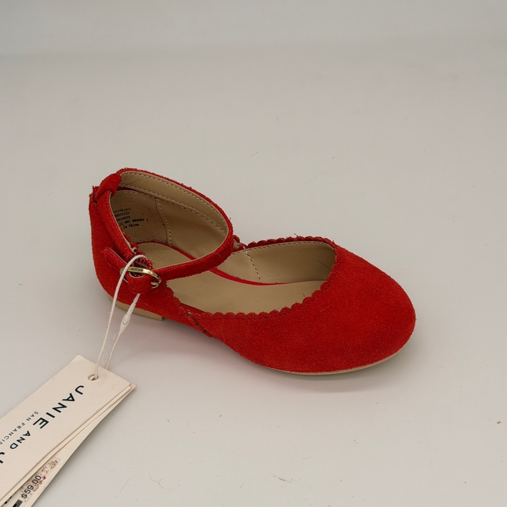 Janie and Jack Red Suede Dress Shoes